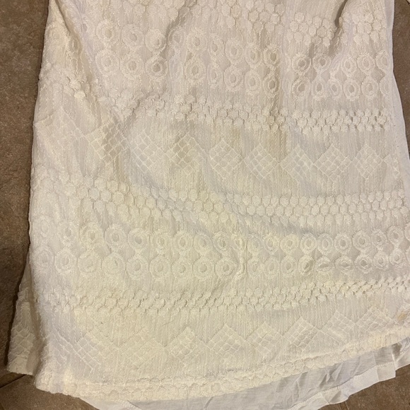 Shannon Ford Cream Lace Blouse size large - Picture 4 of 7